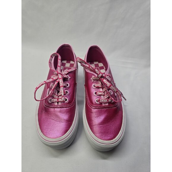 Vans X Barbie Authentic Stac Platform “Hot Pink White”  Women’s Size 5 - Picture 3 of 11